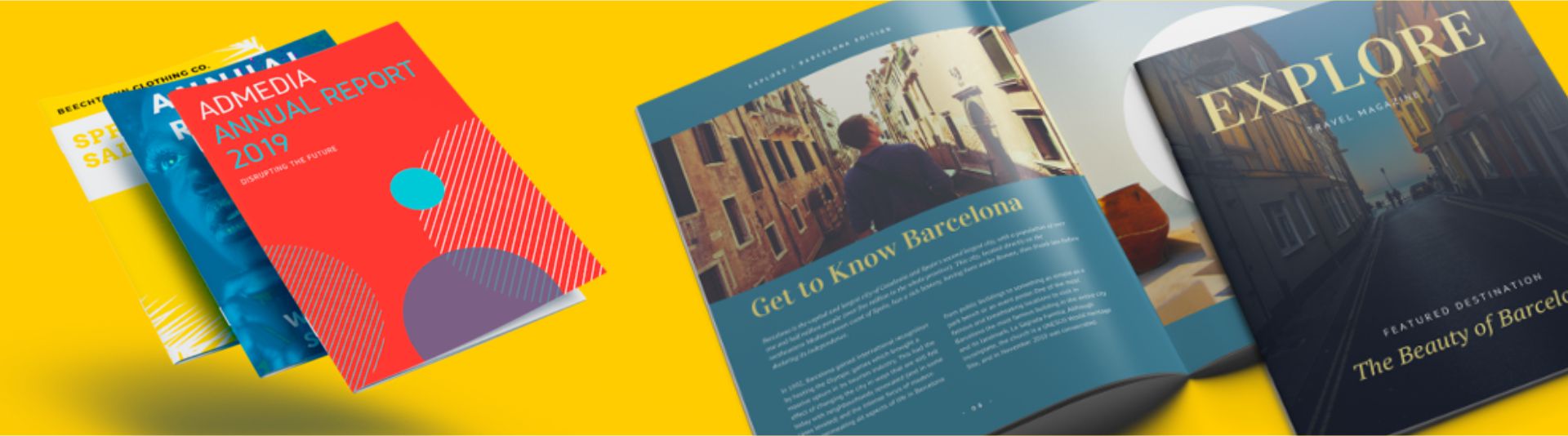 Booklets, catalogues, price guides, magazines and annual report